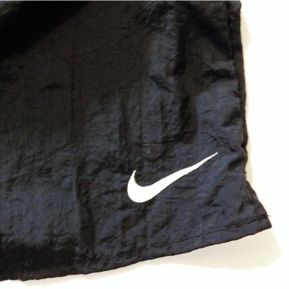 Nike Running Shorts XXL Black White Swoosh Elastic Waist Mesh Lining NEW - Picture 3 of 8